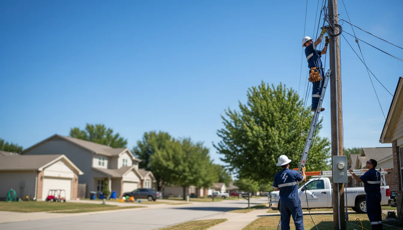 Residential electrician providing installation services in Gladys, VA
